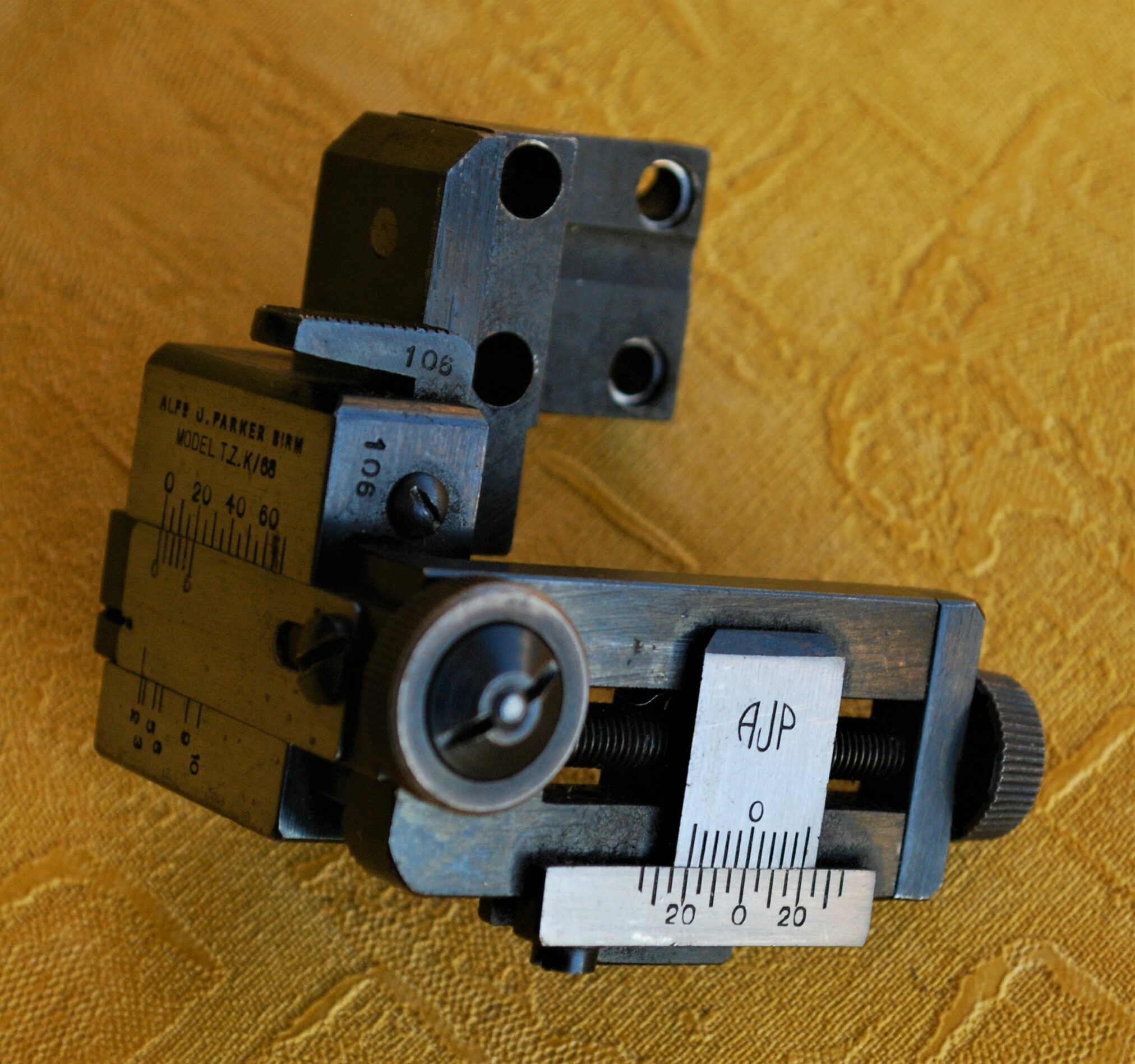 ALFD. J PARKER BIRMINGHAM MODEL T.Z. K68 (TWIN ZERO) MAUSER 98 DIOPTRE TARGET SIGHT Emma