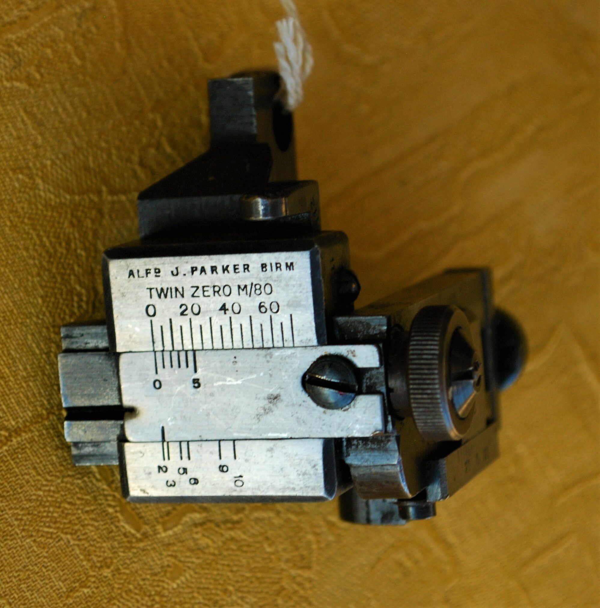 ALFD. J PARKER BIRMINGHAM TWIN ZERO MODEL M80 TARGET DIOPTRE SIGHT ...