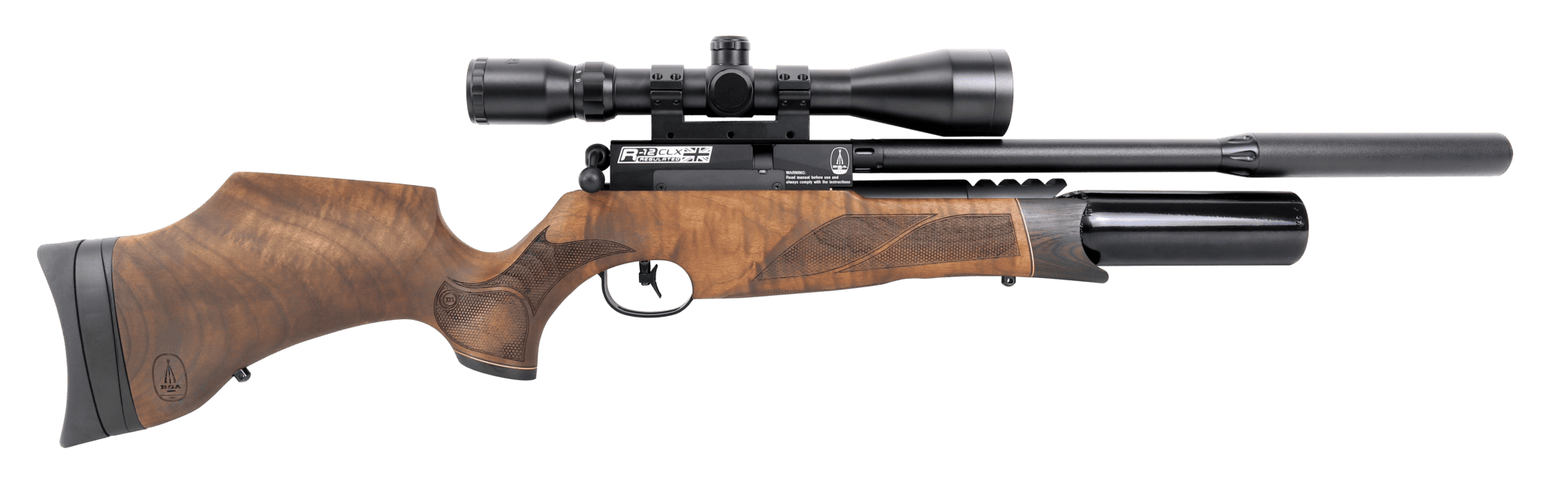 BSA R12 CLX PCP BOLT ACTION AIR RIFLE WALNUT SUPER CARBINE - Emma ...