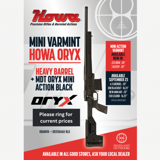 Howa Mini Varmint ORYX Rifle Package - Emma Custom Rifles
