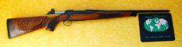 TRUE LEFT-HANDED .243 SAUER 200 BOLT ACTION RIFLE.